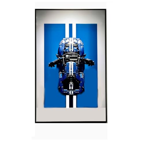 OYTOCLKU Lego Display Wallboard for Technic 42154 Car Model Kit Silver Aluminum Alloy Frame Wall Mount Great for Lego Lovers