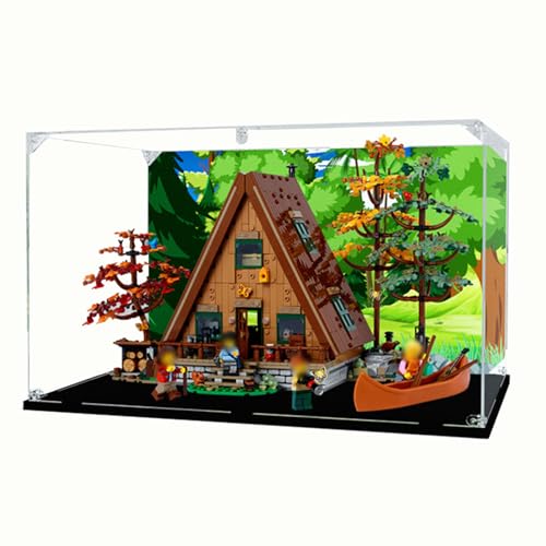 Clear Acrylic Display Case for Lego 21338 A Collectible Toy Model Customizable Background and SizeNOT Included The Model With background