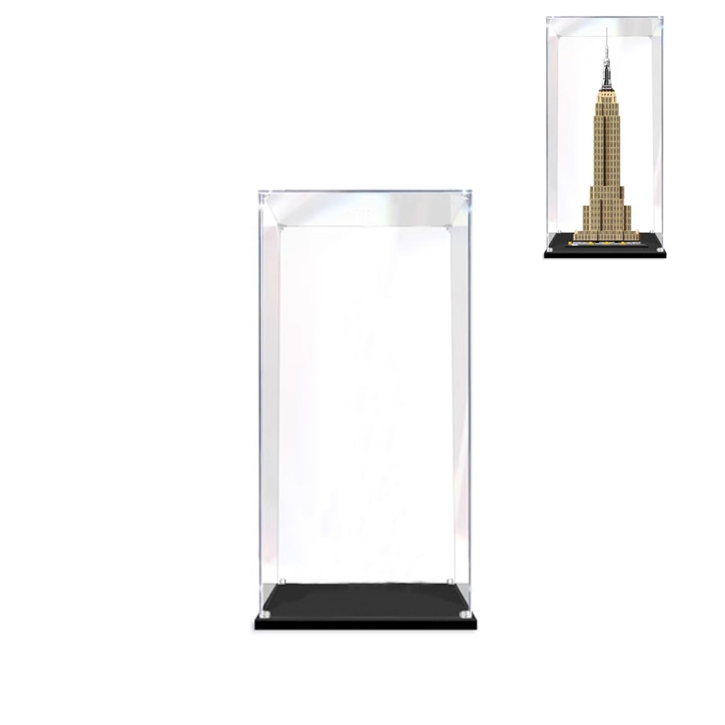 BoHeart Acrylic Display Case for Lego 21046 Building Blocks Model Dustproof Display Box Size 252060 cm Model Not Included 2mm
