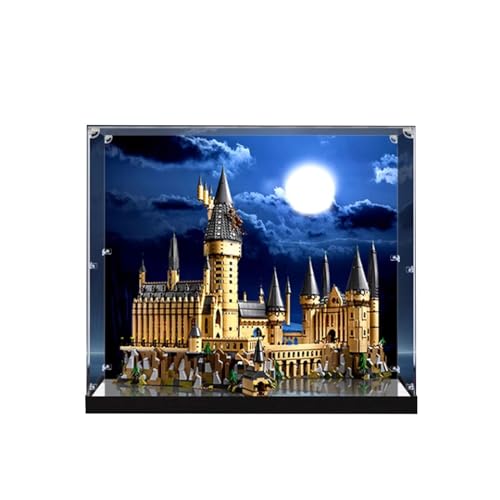 SONNIES Acrylic Display Case for Lego 71043 Harry Potter Hogwarts Castle Dustproof Transparent Storage Box Compatible with Lego 71043 Only Case No Model Painted