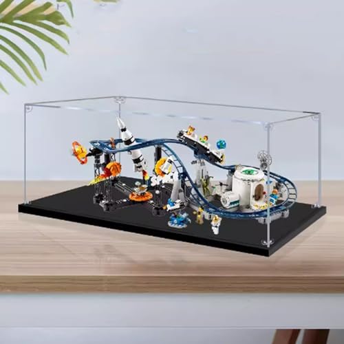 Clear Acrylic Display Box Compatible with Lego 31142 Space Coaster Model Dustproof Display Gifts Protect Decorations Collectibles Storage Organizer Box Only 2mm