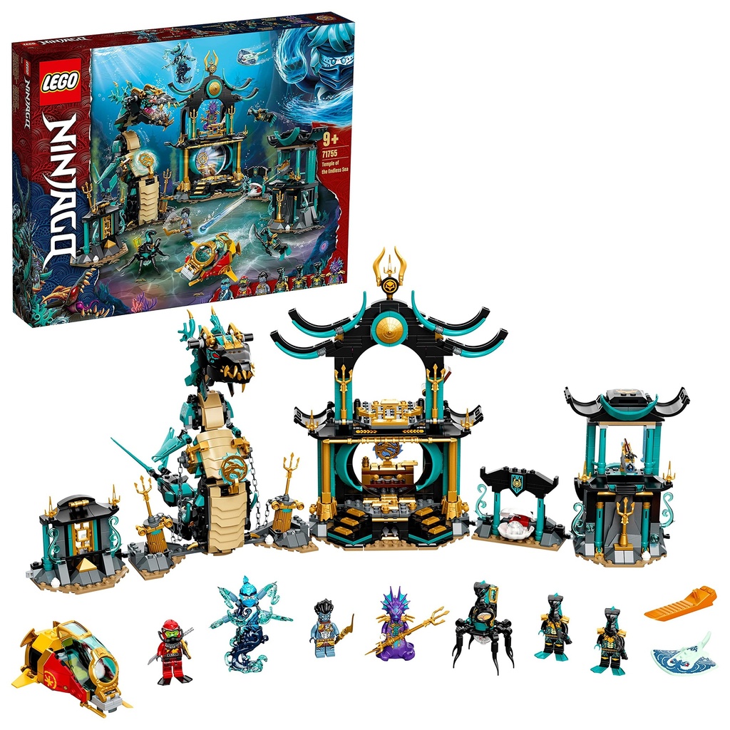 LEGO 71755 NINJAGO Temple of the Endless Sea Building Toy Underwater Playset with Ninja Kai Minifigure Gifts for 9 Plus Year Old Boys Girls