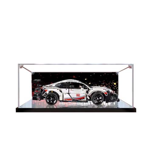 Acrylic Display Case for Lego Race Car 42096 Ultimate Display Solution for Model Collectibles Protect and Showcase Your ModelsGifts Theme G