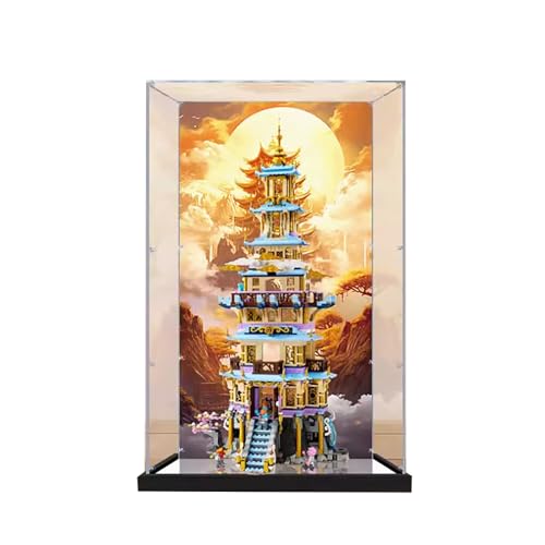 SONNIES Acrylic Display Case for Lego 80058 Dustproof Box Storage Box Transparent Box Display Box Compatible with Lego 80058Only Case No Model Painted