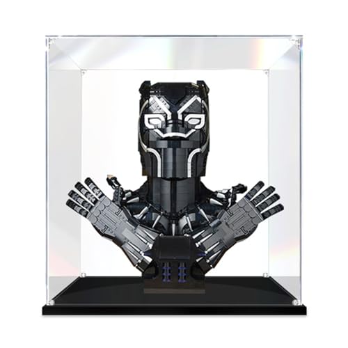 Customizable Acrylic Display Case for LEGO 76215 Black Panthor King TChala Model Building KitOnly Case No Model 2MM