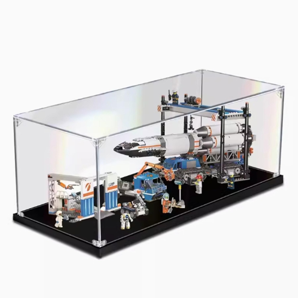 Acrylic Display Box for Lego 60229 Rocket Loading Clear Dustproof Display Box Box Only Lego Set Not Included 2mm