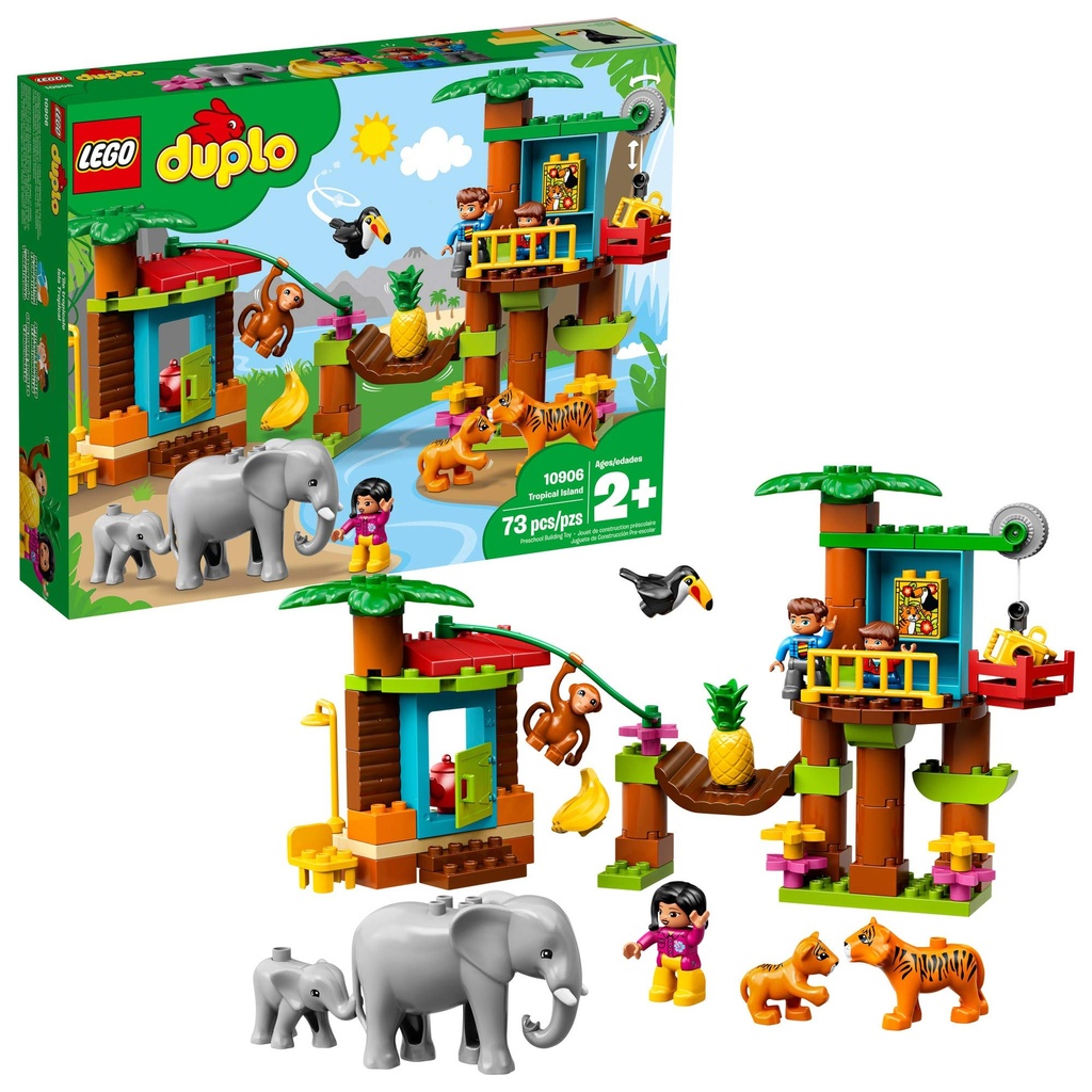 LEGO DUPLO Town Tropical Island 10906 Building Bricks 73 Pieces