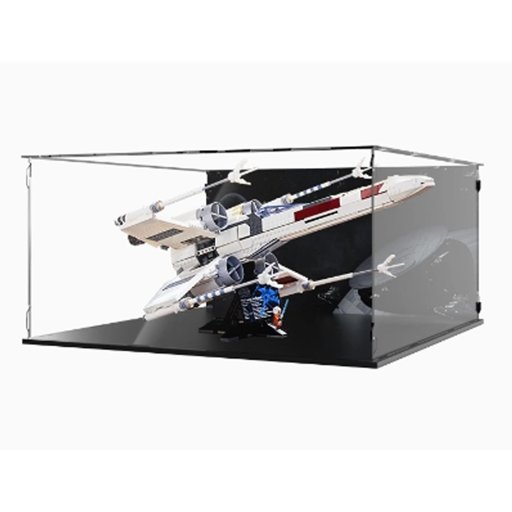 Acrylic Display Clear Collectors Box Compatible with Lego 75355 Fighter Aircraft Building Block Model Dust Storage Box Display Box Box Only