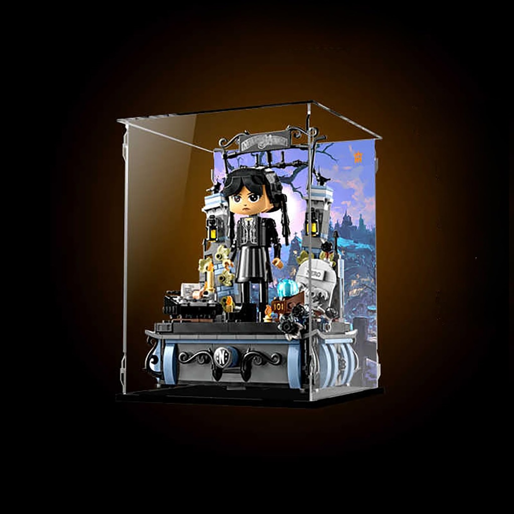 Acrylic Display Case for Lego 76780 Model Sturdy Protection for Your Collectible Model Not Included Background