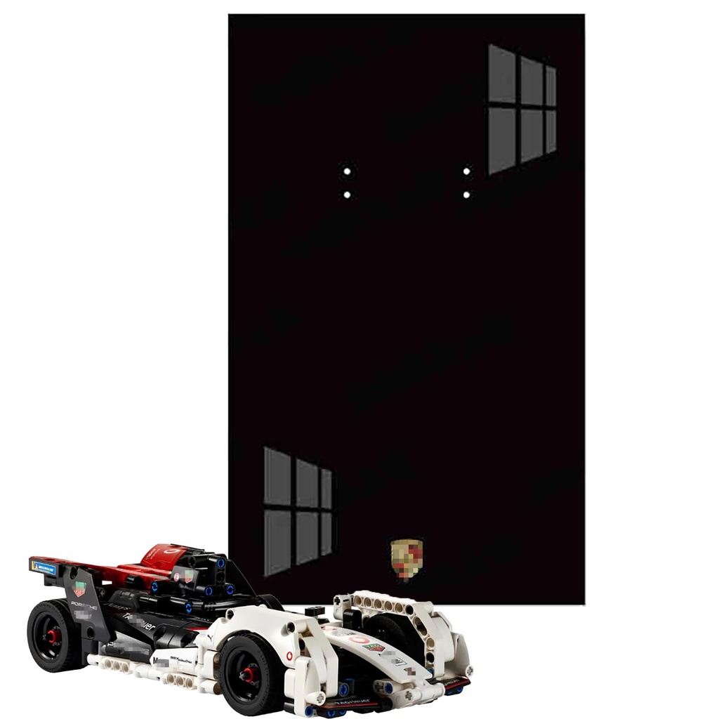 Display Wallboard for Lego 42137 Technic Formula E PorsAhe 99X Electric Adult Collectibles Lego Car Wall Mount for Building Set Gifts for Lego Lovers Only Display Wallboard