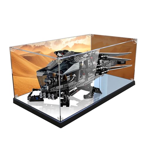 Premium Acrylic Display Case for Lego 10327 Model High Clarity Dustproof Display Storage Box Without Model Kit With background mirror