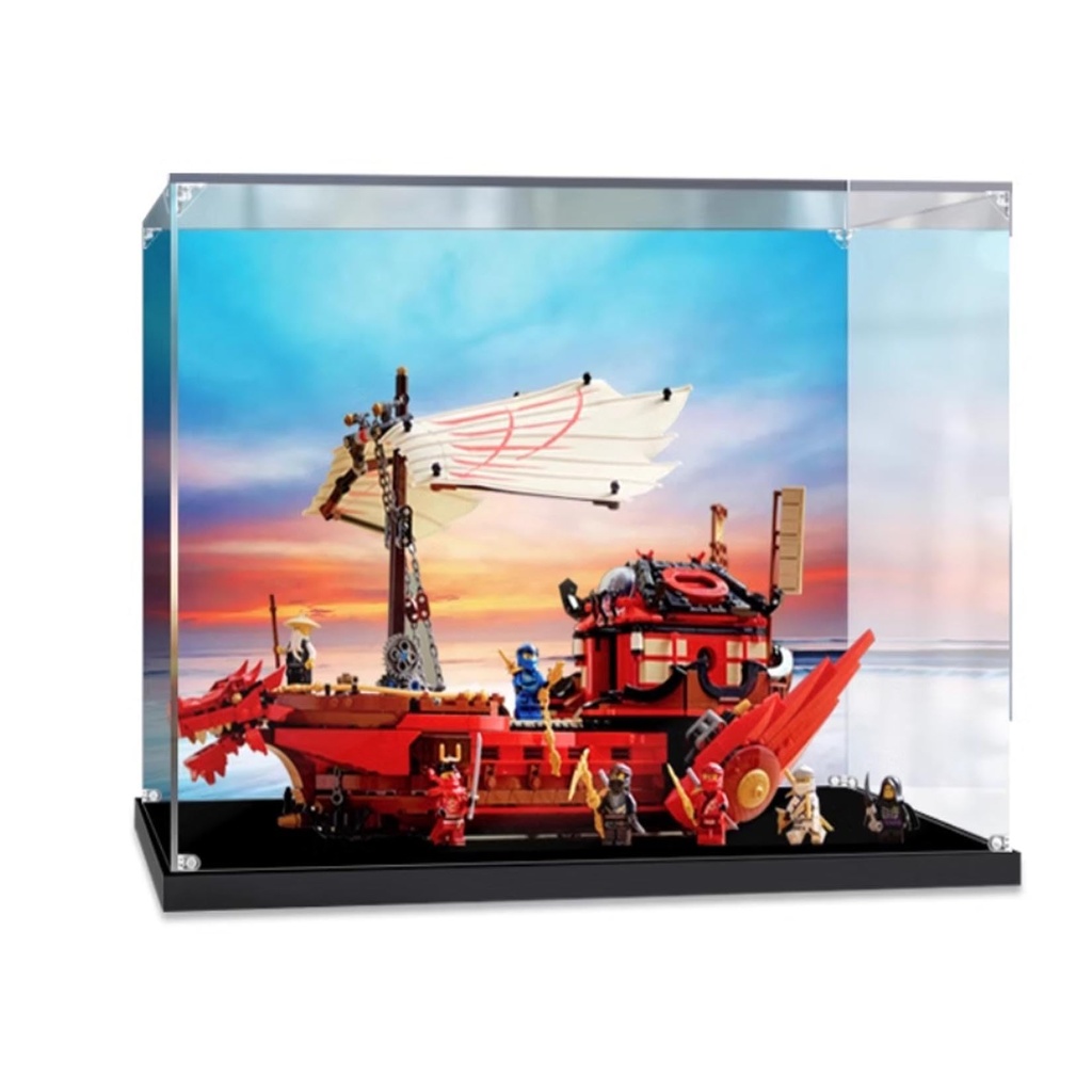 Acrylic Display Case for Lego Reward No 71705 Display Box Compatible LegoModel Showcase Gift NOT Included The Model Back Spray