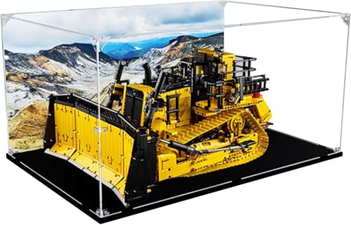Acrylic Display Case for Lego 42131 Bulldozer Building Kit Clear Display Case Dustproof Display Case Compatible with Lego 42131 Display Case Only Bring Out The Background