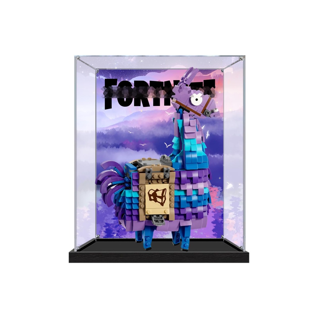Acrylic Display Case for Lego 77071 Supply Llama Model Sturdy Protection for Your Collectible Model Not Included Background