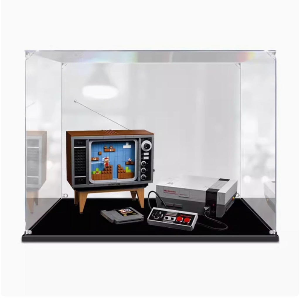 Acrylic Display Case Compatible with Lego 71374 TV Model Dustproof Transparent Display Case216 137 137 inches Display Case Only 3mm