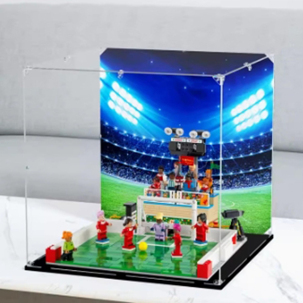 Acrylic Display Clear Collectors Box Compatible with Lego 40634 Racetrack Building Block Model Dust Storage Box Display Box Box Only