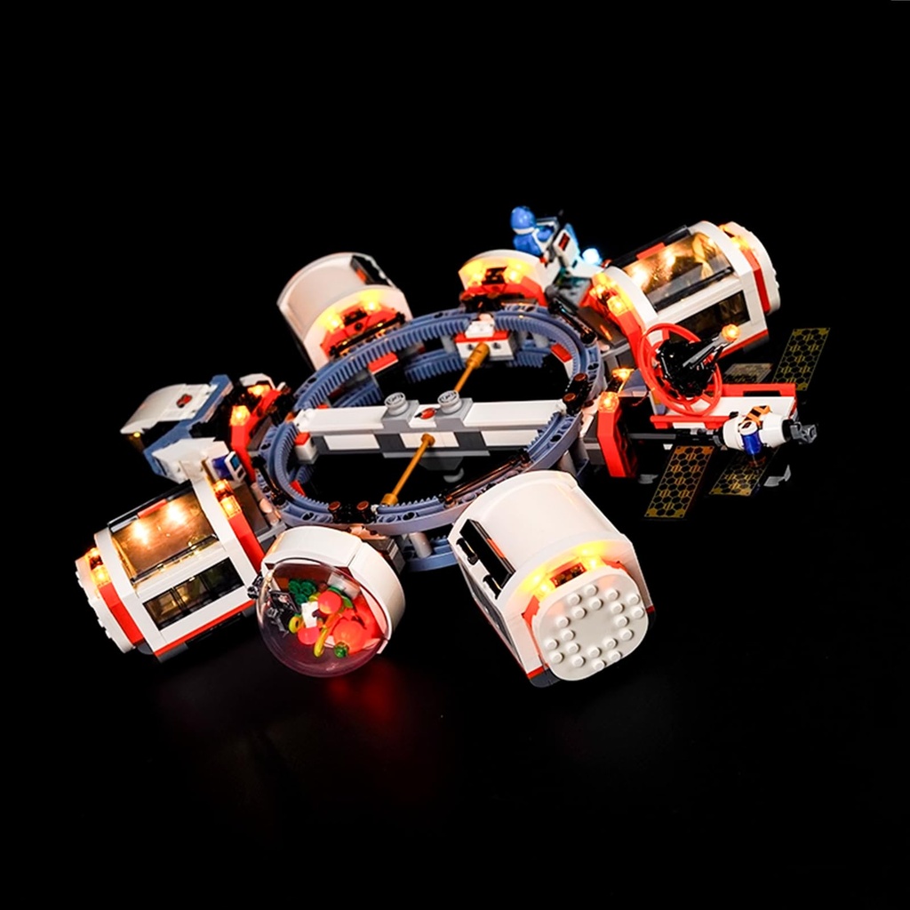 LED Lighting kit for Lego 60433 Modular Space Station Building Blocks Model Creative Customized Lights Set Compatible with Lego 60433 Set NOT Included The Model Set Light Control