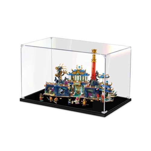 Transparent Acrylic display box for Lego 80049 Underwater Palace model Dustproof Storage Display Box Model Not Included 2mm