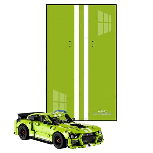 BoHeart Display Wallboard for Lego 42138 Ford Mustang Shelby GT500 Racing car Compatible with 42138 for Lego Car Wall Mount Gift Ideas for Lego Car Wall Mount Enthusiast Only Wallboard 50X30CM