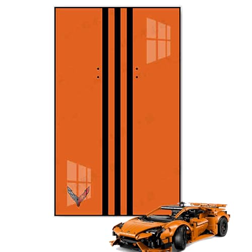 Display Wall Mount for Lego Technic 42196 Supercar Racing Decorative Scoreboard for Car Wall MountAdult Collectibles Gifts for Lego Car Wall Mount Size30 x 50 cm Model Not Included