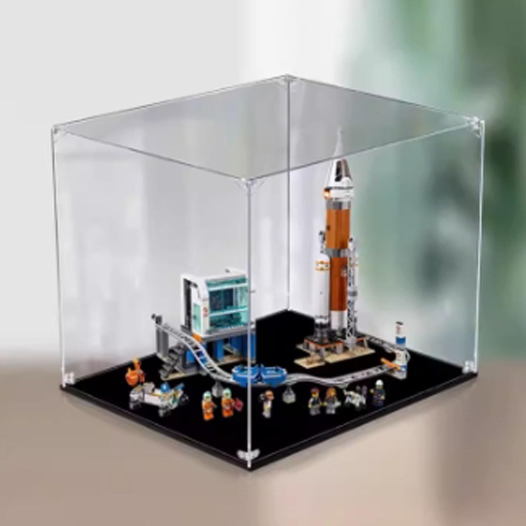Acrylic Display Case for Lego Rocket Launch Control Center 60228 Dustproof Display Box Compatible LegoModel Showcase Gift NOT Included The Model 2mm