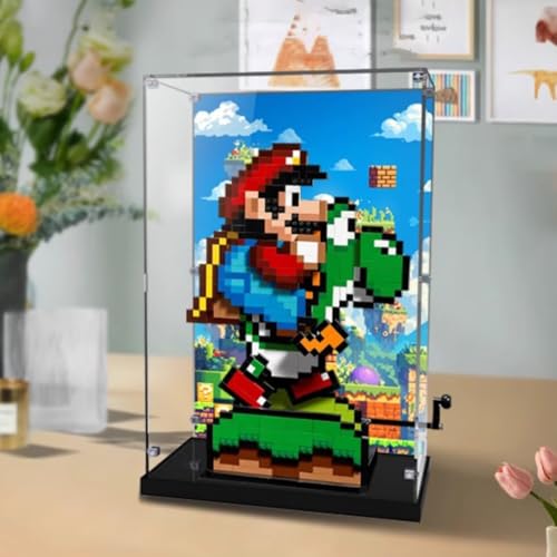 Acrylic Display Case Box Suitable for Lego 71438 Mario Models Used for Model Display Exhibition Collection Dust Prevention Storage Only Display Box No Model 3mm Background