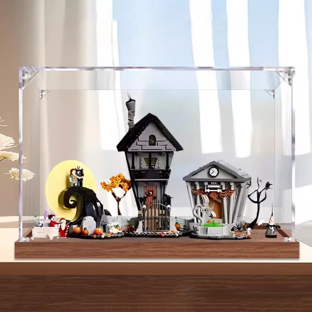 Acrylic Display Case Box Suitable for Lego 21351 Hristmas Eve ScareUsed for Model Display Exhibition Collection Dust Prevention Storage Only Display Box No Model 3mm A