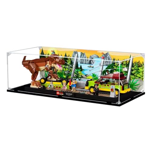 Figures Display Box for LEGO 76956 for Jurassiic World Trex Acrylic Dustproof Transparent Custom Display Case No Model background A