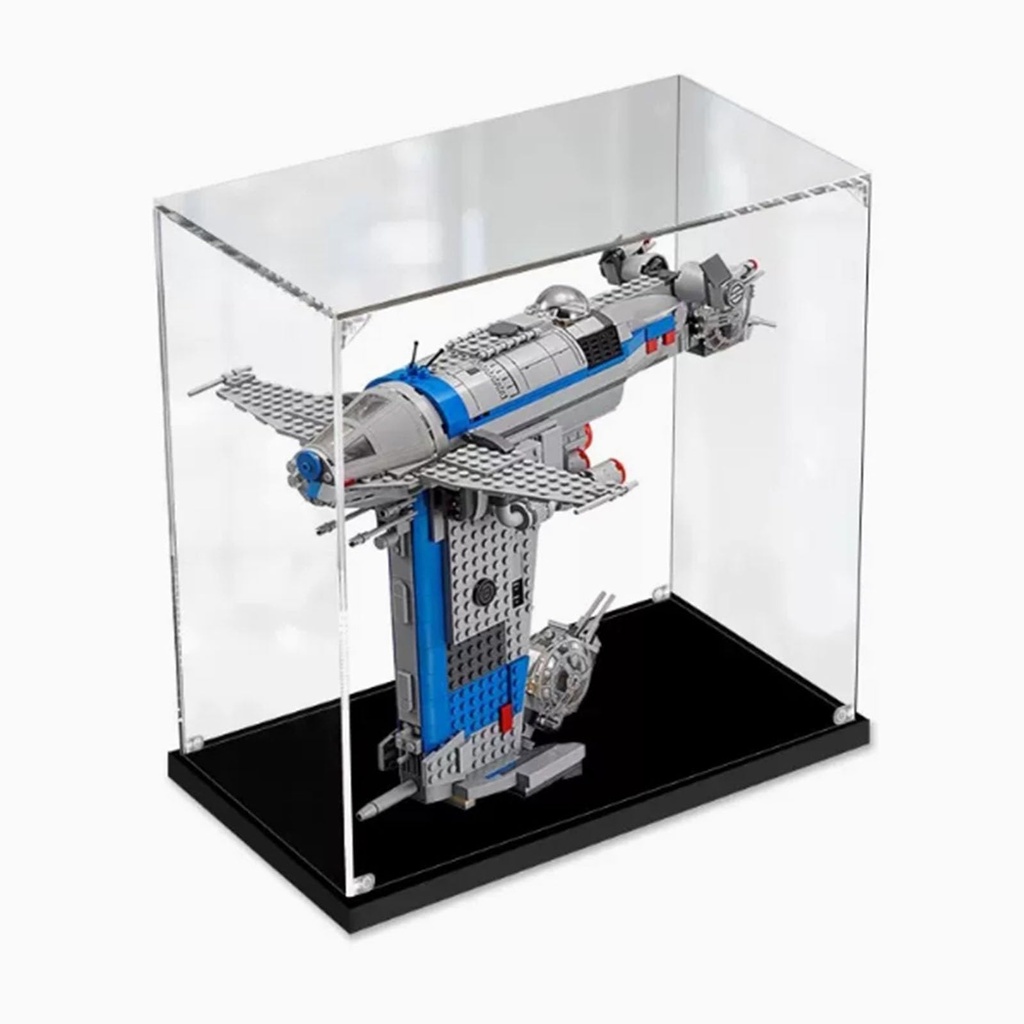 Suitable for Lego 75188 Bomber Acrylic Transparent Display Box Models Creative Collection cabinets and Sturdy dustProof Storage Display Boxes Display Boxes only 3mm