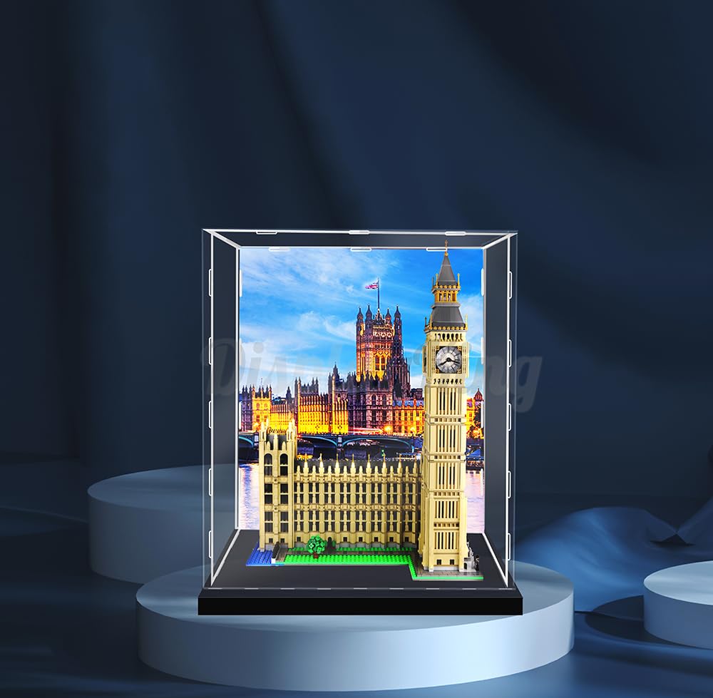 Acrylic display case for Lego Big Pen 10253 With Background Lego Set is not Included