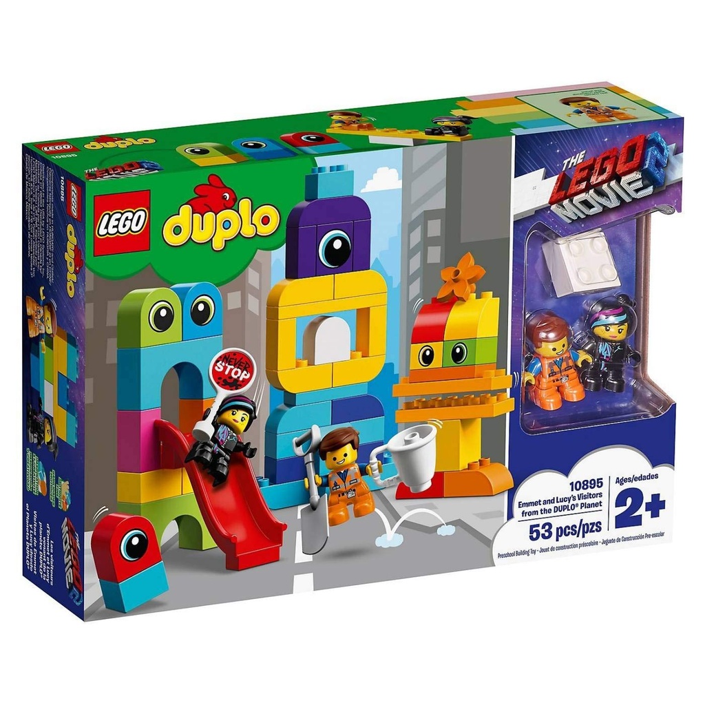 LEGO The LEGO Movie 2 Emmet and Lucys Visitors from the DUPLO Planet 10895 Building Bricks 2019 53 Piece