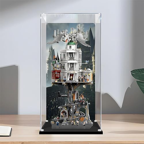 Acrylic Display Box Compatible with lego 76417 Wizarding Bank ModelDisplay BoxDustproof BoxStorage BoxNo Building Block ModelBackground