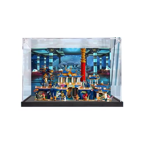 Acrylic display case for Lego 80049 Underwater Palace model Transparent display case selfassembling dustproof collectibles display caseDisplay box only 3mm back spray model