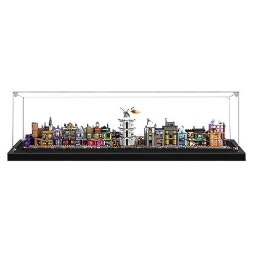 Acrylic Display Box Compatible with Lego 76444 Mini Diagon Alley Kit Collectible Gift Display Box Organizer Box Only 3mm