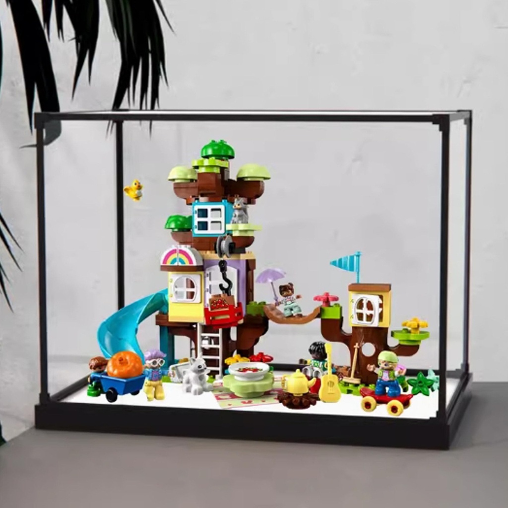 CHIFENMS Acrylic Display Clear Collectors Box Compatible with Lego 10993 3in1 Creative Treehouse Building Block Model Dust Storage Box Display Box Box Only Style 1