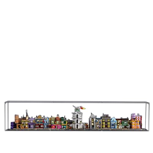 Acrylic Display Case for Lego 76444 Diagon Alley Building SetClear Display Case DustProof Display Case Compatible with Lego 76444 Only Display Case Clear