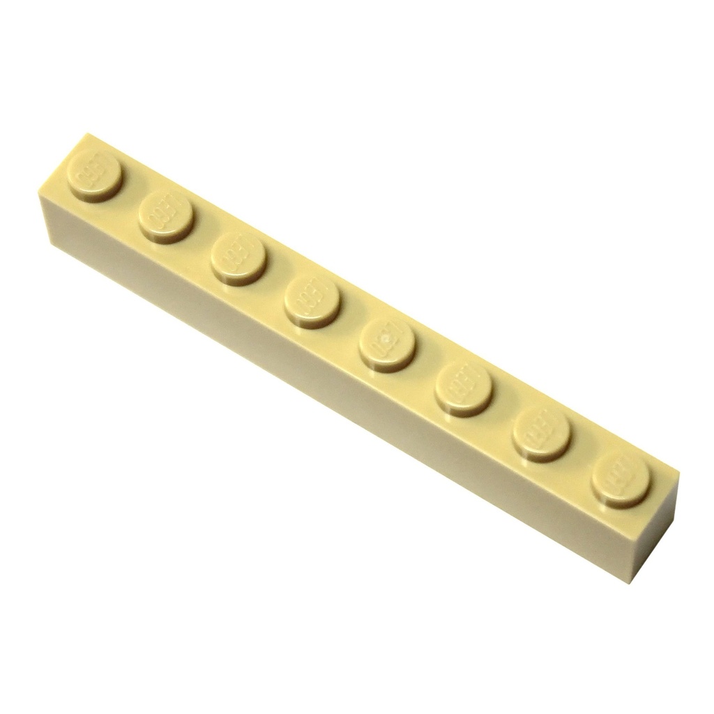 LEGO Parts and Pieces Tan Brick Yellow 1x8 Brick x100