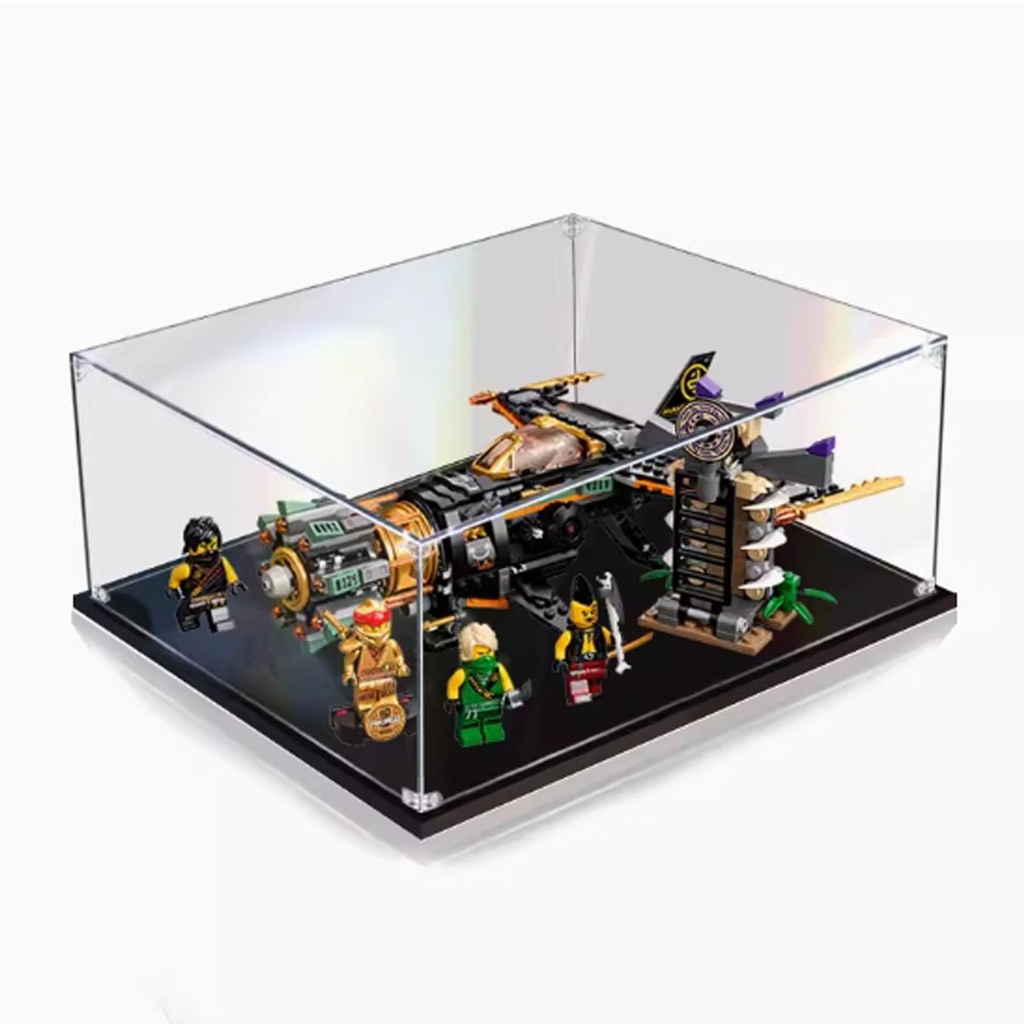 Clear Acrylic Display Box Compatible with Lego 41375 Heartlake City Playground Model Dustproof Display Gifts Protect Decorations Collectibles Storage Organizer Box Only 2mm