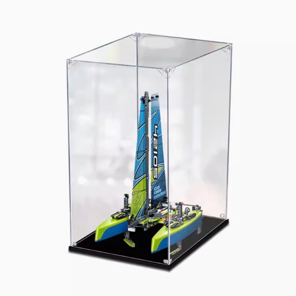 Transparent acrylic display box for Lego 42105 Floating Catamaran model collection dustproof display box display box only 3mm