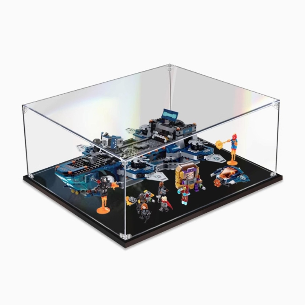 Transparent acrylic display box for Lego 76153 Sky Carrier Ship model collection dustproof display box display box only 2mm