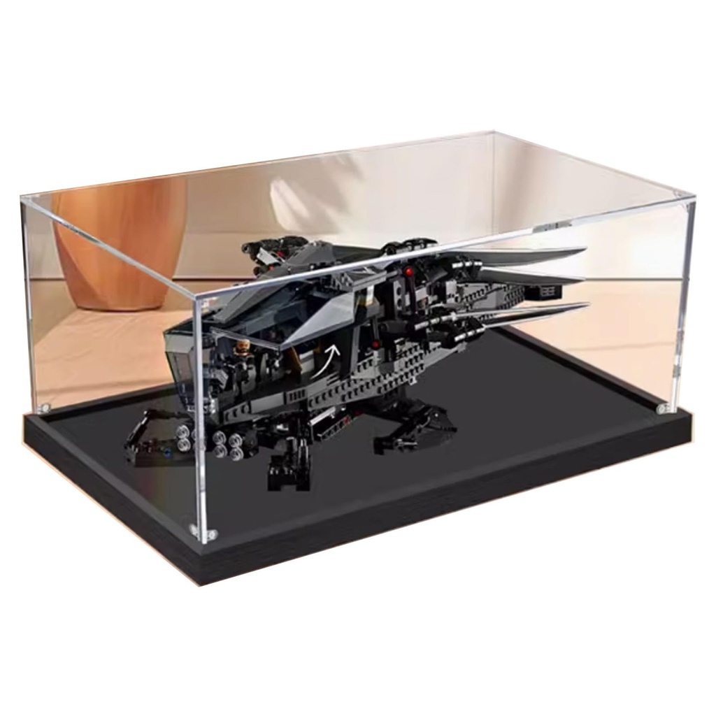 Transparent acrylic display box for Lego 10327 Fighter Aircraft model collection dustproof display box display box only 2mm