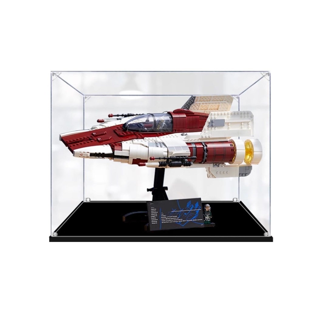 Acrylic display case For Lego 75275 Fighter Aircraft model dustproof transparent acrylic display case storage box model not included 3mm