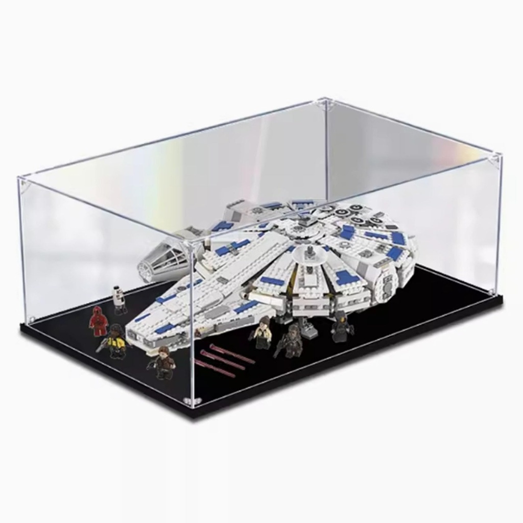 Transparent acrylic display box for Lego 75212 Millennium Falcon model collection dustproof display box display box only 3mm