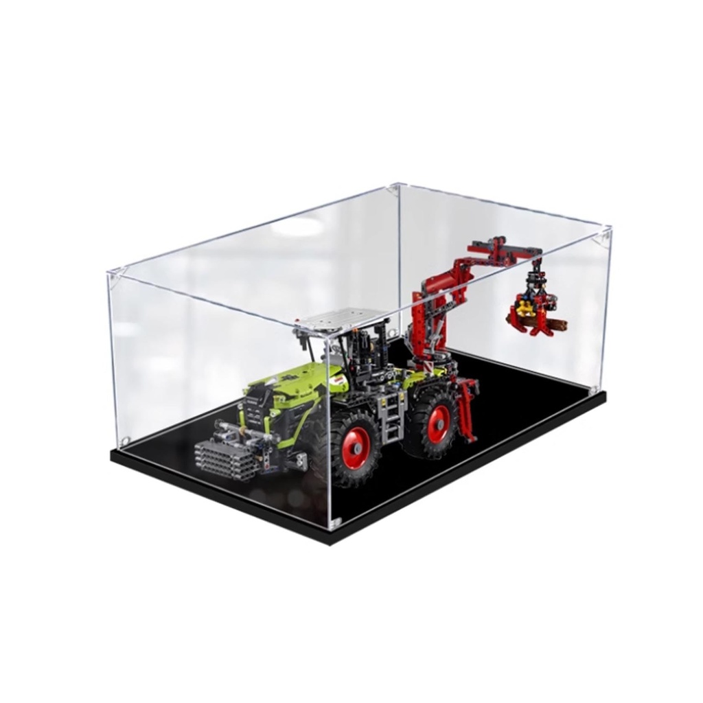 Acrylic display case For Lego 42054 Heavy Duty Tractor model dustproof transparent acrylic display case storage box model not included 3mm