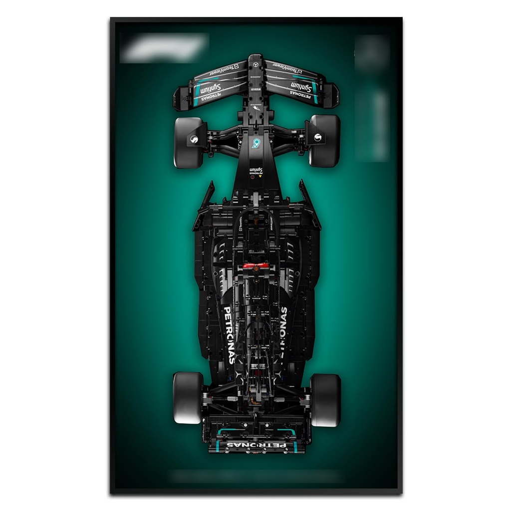 SuFunSu Display Wall Mount Board for Lego 42171 MercedesAMG F1 W14 E Performance Adult Racing ModelAdult Collectibles Gifts for Lego Car Wall Mount Only Display Wallboard