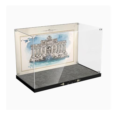 Transparent Acrylic Display Case for Lego 21062 Roman Wishing Fountain Model Clear BoxStorage BoxDisplay BoxCompatible with 21062 Model Display Box only 3mm