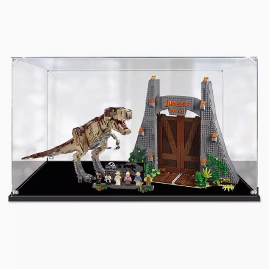 Acrylic Display Case for Lego 75936 Tyrannosaurus Rex RoarTransparent Dustproof Display Box Compatible with Lego 75936 Kit Model not Included 2mm