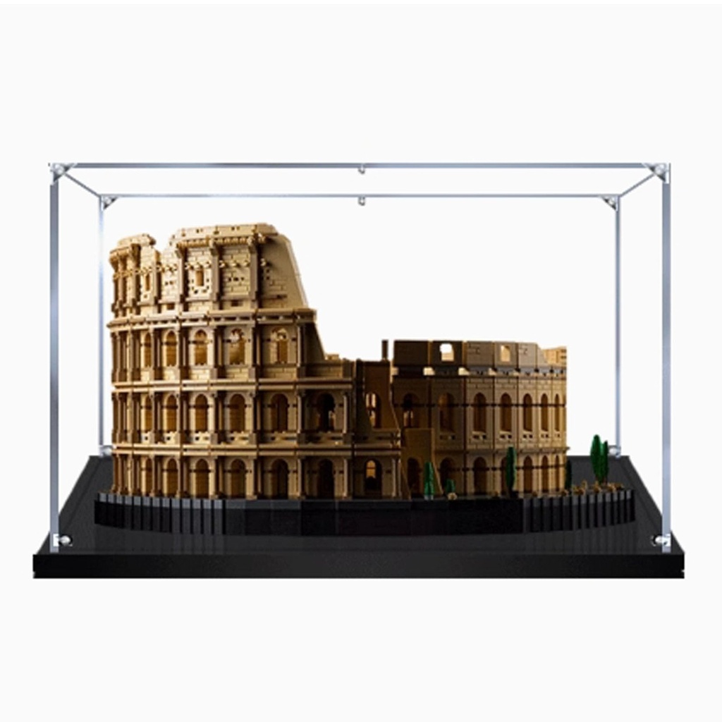 Acrylic Display Case for Lego 10276 Roman ColosseumDustproof Display Box Compatible LegoModel Showcase Gift without model 2mm