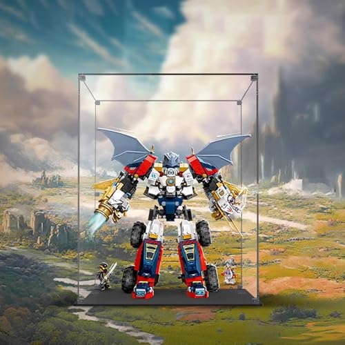 Acrylic Display Case Box Suitable for Lego 71834 Technology Combination MechDisplay box Used for Model display dustproof collectible Storage Model not included 3mm transparent