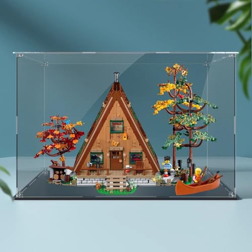 Acrylic Display Case Box Suitable for Lego 21338A wooden houseDisplay box Used for Model display dustproof collectible Storage Model not included 3mm transparent